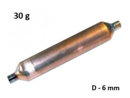 Дехидратор 30gr диаметър D=6.2 mm х 6.2 mm - Дехидратори за хладилници